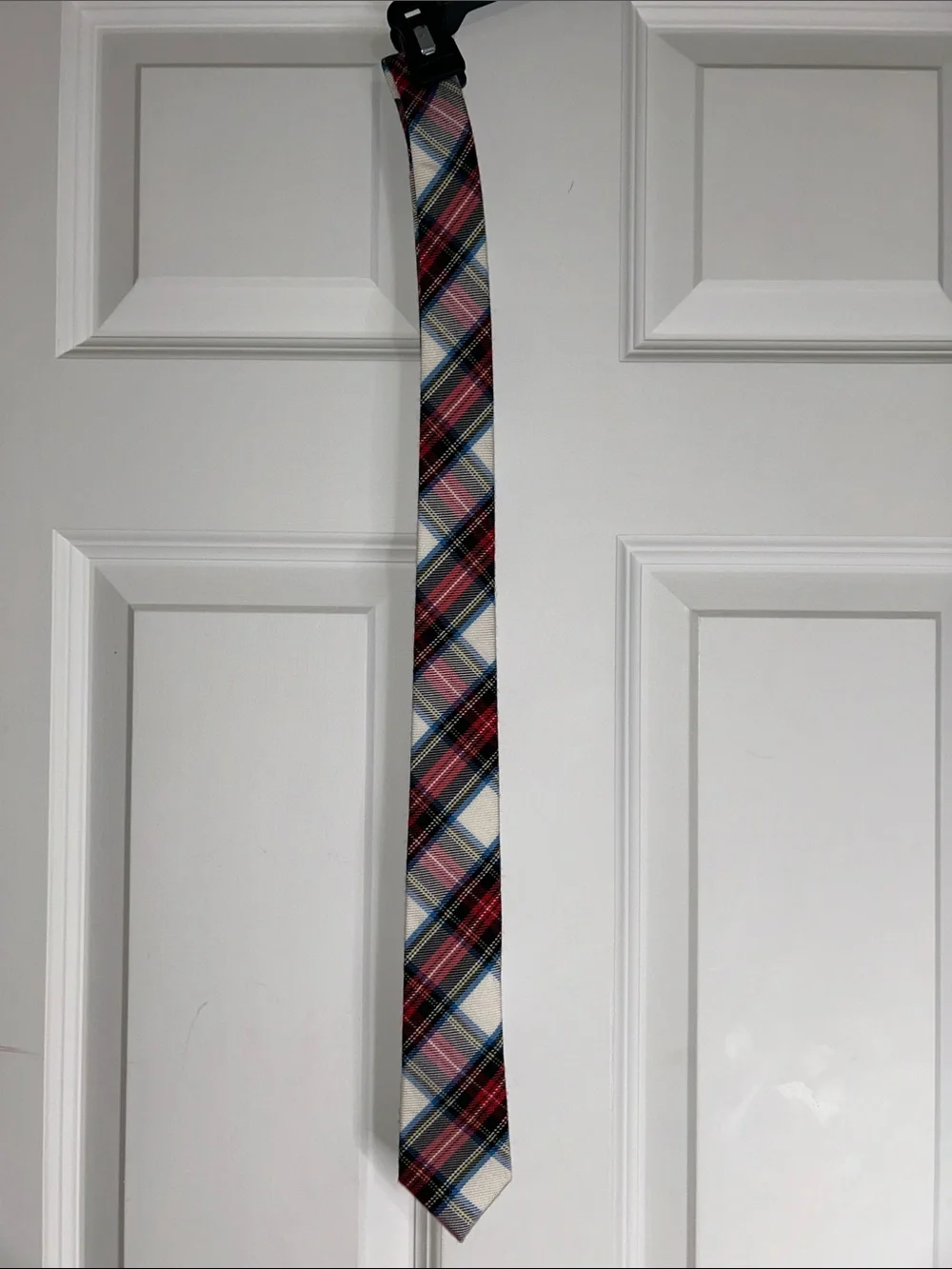 Crewcuts Red, Blue & Cream Plaid Tie